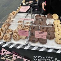 Doughnuts at London VegFest  at Cat Burglar Dough Co in Brighton