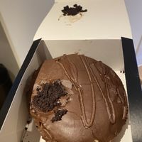 Choc Fudge Brownie (it got a little battered in the box on the way home!)  at Cat Burglar Dough Co in Brighton