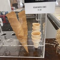 yummy vegan cone! at Hattie Jane's Creamery in Franklin