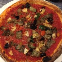 Pizza Végane at L'Azzura in Bormes-les-mimosas