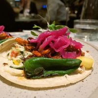 Oyster mushroom tacos   at Mallow - Borough Market in South East London