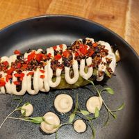 Hispi ,my favourite ,out of this world braised cabbage quarter with wonderful sauce and garnish at Mallow - Borough Market in South East London