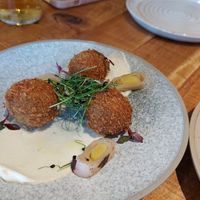Porcini truffle croquettes at Mallow - Borough Market in South East London