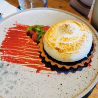 Raspberry tarte at Mallow - Borough Market in South East London