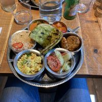 Such a delicious Thali….best I’ve eaten!  at Mallow - Borough Market in South East London