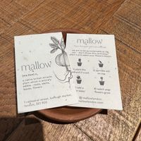 Mallow seeds to take home  at Mallow - Borough Market in South East London