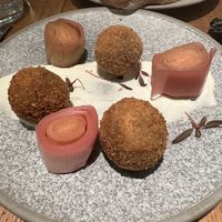 Mushroom croquettes   at Mallow - Borough Market in South East London
