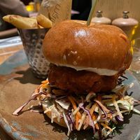 Chick'n burger at Mallow - Borough Market in South East London