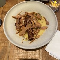 “Sausage” and polenta   at Mallow - Borough Market in South East London