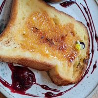 Creme brulee French toast at Mallow - Borough Market in South East London