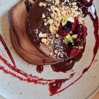 Black forest chocolate pancakes at Mallow - Borough Market in South East London