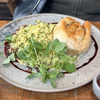 Smoked eggplant   at Mallow - Borough Market in South East London