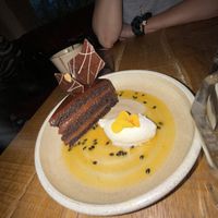 Passion fruit sachatorte   at Mallow - Borough Market in South East London