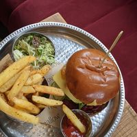 Beet burger 🍔 at Mallow - Borough Market in South East London