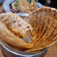 Naan bread at Mallow - Borough Market in South East London