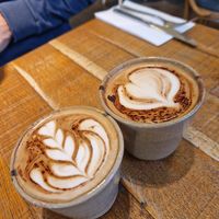 Cappuccino with oat milk at Mallow - Borough Market in South East London