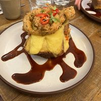 Kimchi brioche croque monsieur  at Mallow - Borough Market in South East London