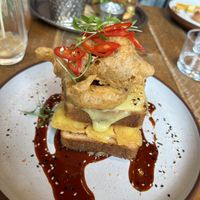 kimchi brioche croque monsieur   at Mallow - Borough Market in South East London