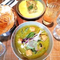 Lasagne and curry at Mallow - Borough Market in South East London