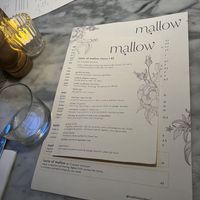 Sharing menu Aug 2024  at Mallow - Borough Market in South East London