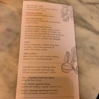 Menu at Mallow - Borough Market in South East London