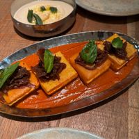 White bean hummus + Chickpea tofu at Mallow - Borough Market in South East London