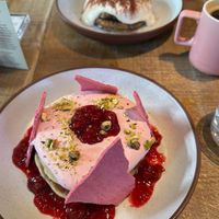 Cherry pancakes   at Mallow - Borough Market in South East London