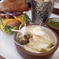 Chicken burger (vegan) at Mallow - Borough Market in South East London