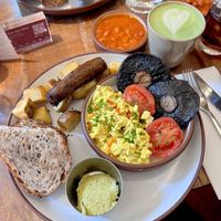 full English vegan breakfast   at Mallow - Borough Market in South East London