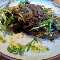 Creamy mushroom brioche at Mallow - Borough Market in South East London