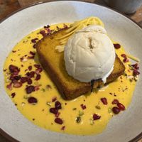 French toast with ice cream-decadent!  at Mallow - Borough Market in South East London