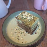 Pistachio tres leche at Mallow - Borough Market in South East London
