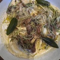 Mushroom raviolii  at Mallow - Borough Market in South East London