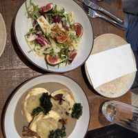 Wild mushroom ravioli   at Mallow - Borough Market in South East London