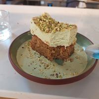 pistachio tres leches - so good! at Mallow - Borough Market in South East London