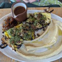 Oyster-mushroom skewer at Mallow - Borough Market in South East London