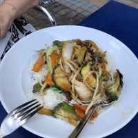To go: lunch menu - glazed veggies with rice (8,50€)  at Hanoi Vietnamese Soulfood in Stuttgart