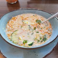Sauer-scharfe Suppe mit Kokosmilch  at Hanoi Vietnamese Soulfood in Stuttgart