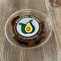 Chocolate avocado bites at Avocado Theory in Tinley Park