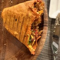 Chorizo wrap. Very good!  at Avocado Theory in Tinley Park