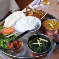 The Vegan Thali at Basmati Indian & Nepali Restaurant in Funchal
