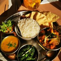 Vegan thali 12 euro at Basmati Indian & Nepali Restaurant in Funchal