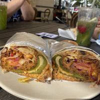 Chile Relleno Burrito   at Guacamaya Oasis Plant Based Mexican Cuisine in Downey