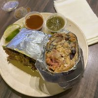 Chille relleno Borrito  at Guacamaya Oasis Plant Based Mexican Cuisine in Downey