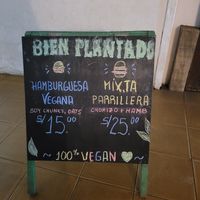 menu at Bien Plantado in Iquitos