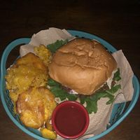 Veggie burger   at Bien Plantado in Iquitos