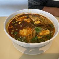 Hue’s spicy noodle soup  at Loving Hut in Falls Church