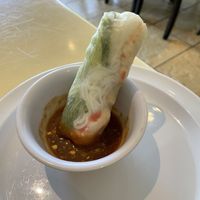 summer rolls (comes with 2 pieces, I just already ate one)  at Loving Hut in Falls Church