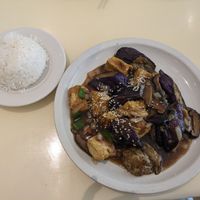 Sesame Tofu & Eggplant at Loving Hut in Falls Church