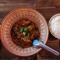 Aubergine miso at La Belle Tonki in Montreal